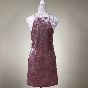 Crushed velvet dress